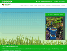 Tablet Screenshot of greenwaysnursery.com